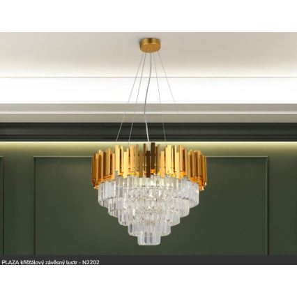 Brilagi - Pakabinamas šviestuvas ant laido PLAZA 9xE14/40W/230V