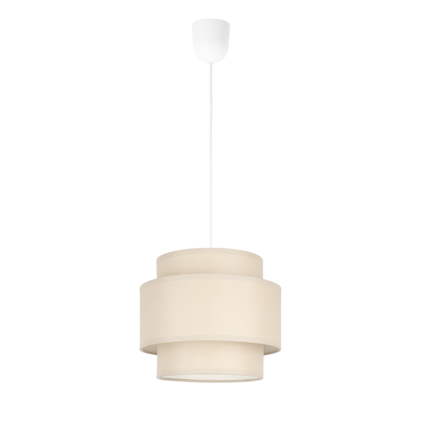 Brilagi - Pakabinamas šviestuvas ant laido RESNA 1xE27/60W/230V, skersmuo 20 cm, smėlinis