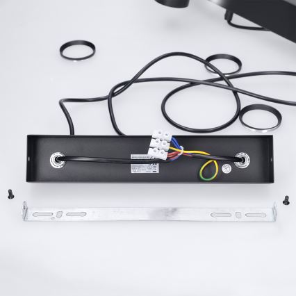 BRILAGI - Pakabinamas šviestuvas ant laido SELE 4xGU10/30W/230V juodas