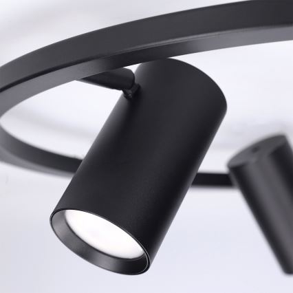 BRILAGI - Pakabinamas šviestuvas ant laido SELE 4xGU10/30W/230V juodas