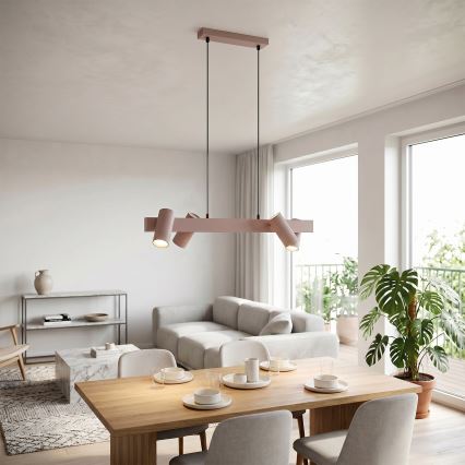 Brilagi - Pakabinamas šviestuvas ant laido SELE 4xGU10/30W/230V, smėlinės spalvos