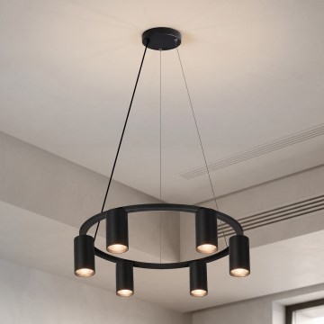 Brilagi - Pakabinamas šviestuvas ant laido SELE 6xGU10/30W/230V juodas