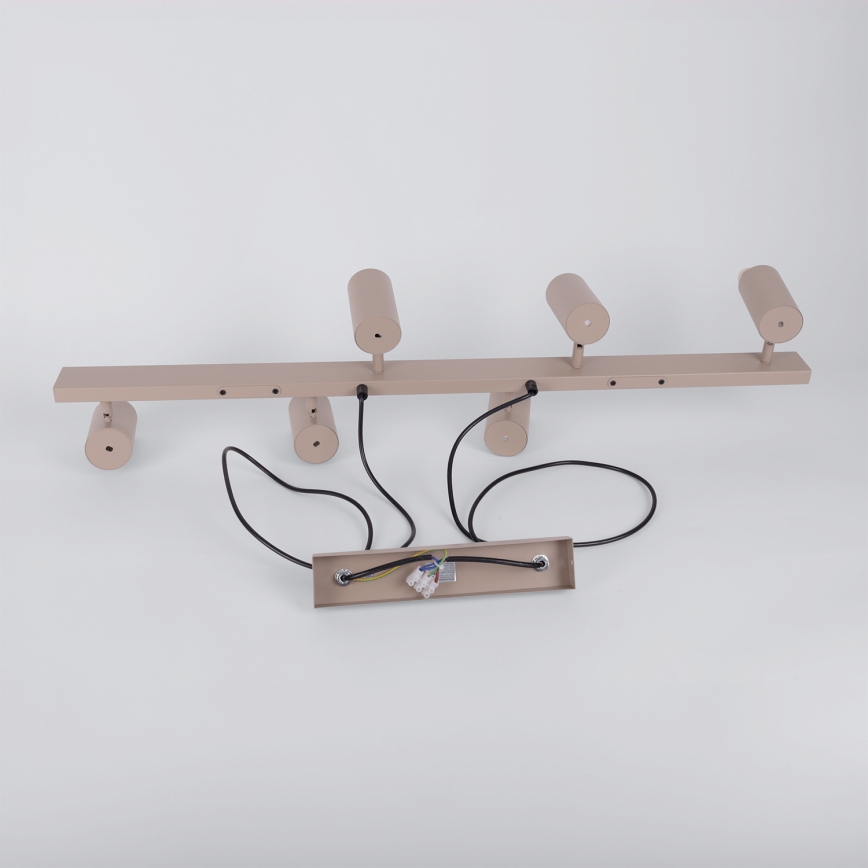 BRILAGI - Pakabinamas šviestuvas ant laido SELE 6xGU10/30W/230V smėlio spalvos