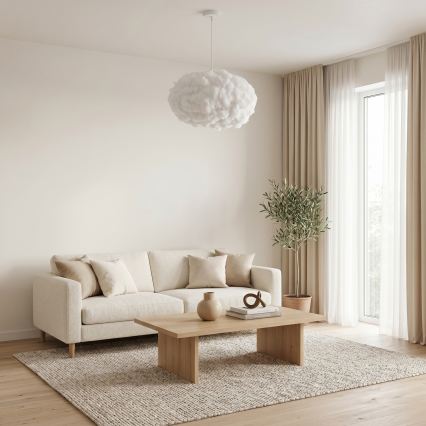 Brilagi - Pakabinamas šviestuvas ant laido SOLEAIR 2xE27/40W/230V skersmuo 60 cm balta