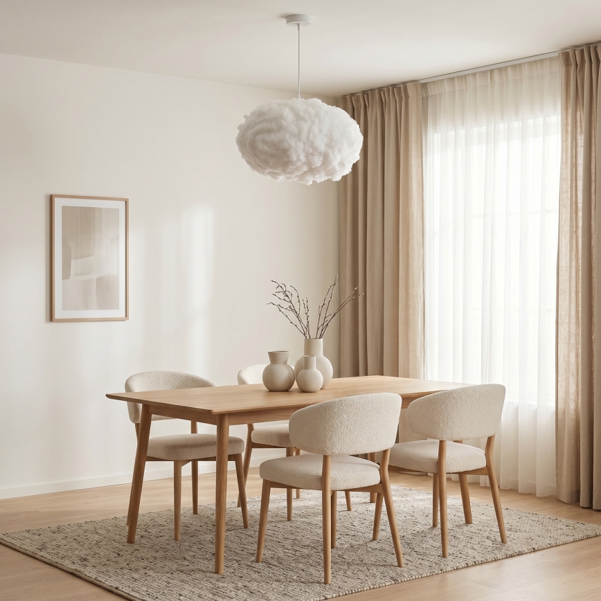 Brilagi - Pakabinamas šviestuvas ant laido SOLEAIR 2xE27/40W/230V skersmuo 60 cm balta