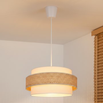 Brilagi - pakabinamas šviestuvas ant laido SPACE 1xE27/60W/230V, skersmuo 40 cm, smėlinė/kreminė