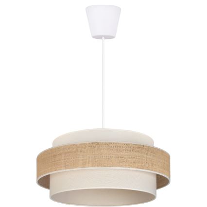 Brilagi - pakabinamas šviestuvas ant laido SPACE 1xE27/60W/230V, skersmuo 40 cm, smėlinė/kreminė