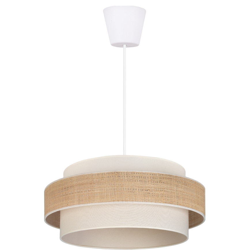 Brilagi - pakabinamas šviestuvas ant laido SPACE 1xE27/60W/230V, skersmuo 40 cm, smėlinė/kreminė