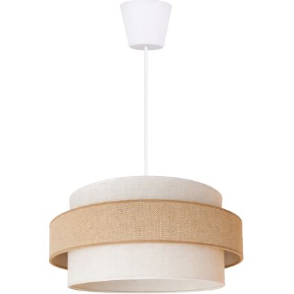 Brilagi - Pakabinamas šviestuvas ant laido SPACE 1xE27/60W/230V, Ø 40 cm, smėlinė/kreminė