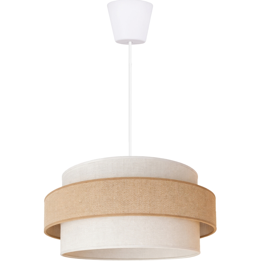 Brilagi - Pakabinamas šviestuvas ant laido SPACE 1xE27/60W/230V, Ø 40 cm, smėlinė/kreminė