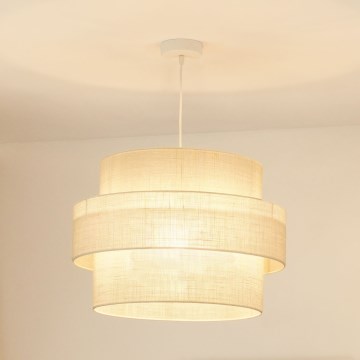 Brilagi - Pakabinamas šviestuvas ant laido SPACE YUTE 1xE27/15W/230V skersmuo 50 cm kreminės/baltos spalvos
