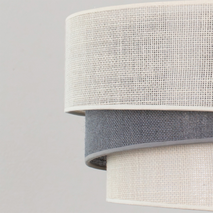 Brilagi - Pakabinamas šviestuvas ant laido TRIO 1xE27/60W/230V Ø 40 cm kreminė/pilka