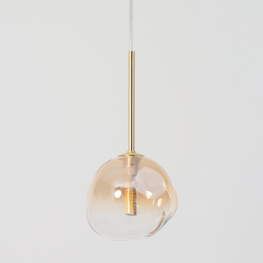 BRILAGI - Pakabinamas šviestuvas ant laido VULCANO 1xG9/8W/230V skersm. 15 cm auksinė/dūminė smėlio spalva