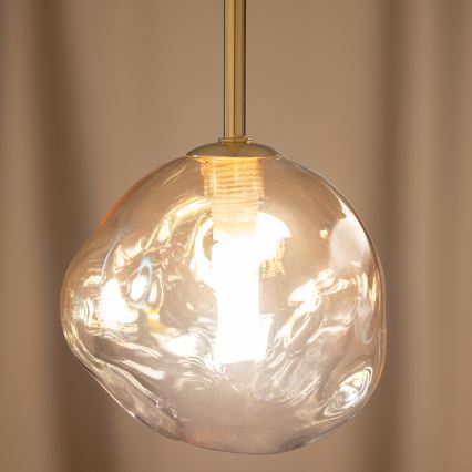 BRILAGI - Pakabinamas šviestuvas ant laido VULCANO 1xG9/8W/230V skersm. 15 cm auksinė/dūminė smėlio spalva
