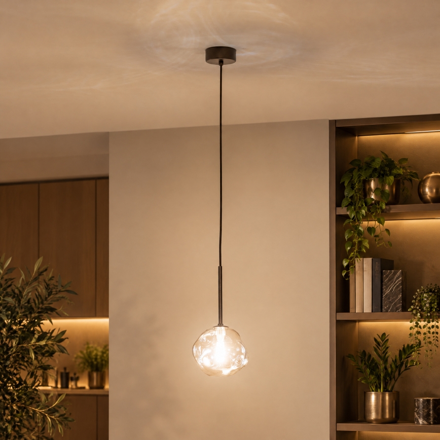 BRILAGI - Pakabinamas šviestuvas ant laido VULCANO 1xG9/8W/230V skersm. 15 cm bronzinė/rūkinė smėlinė
