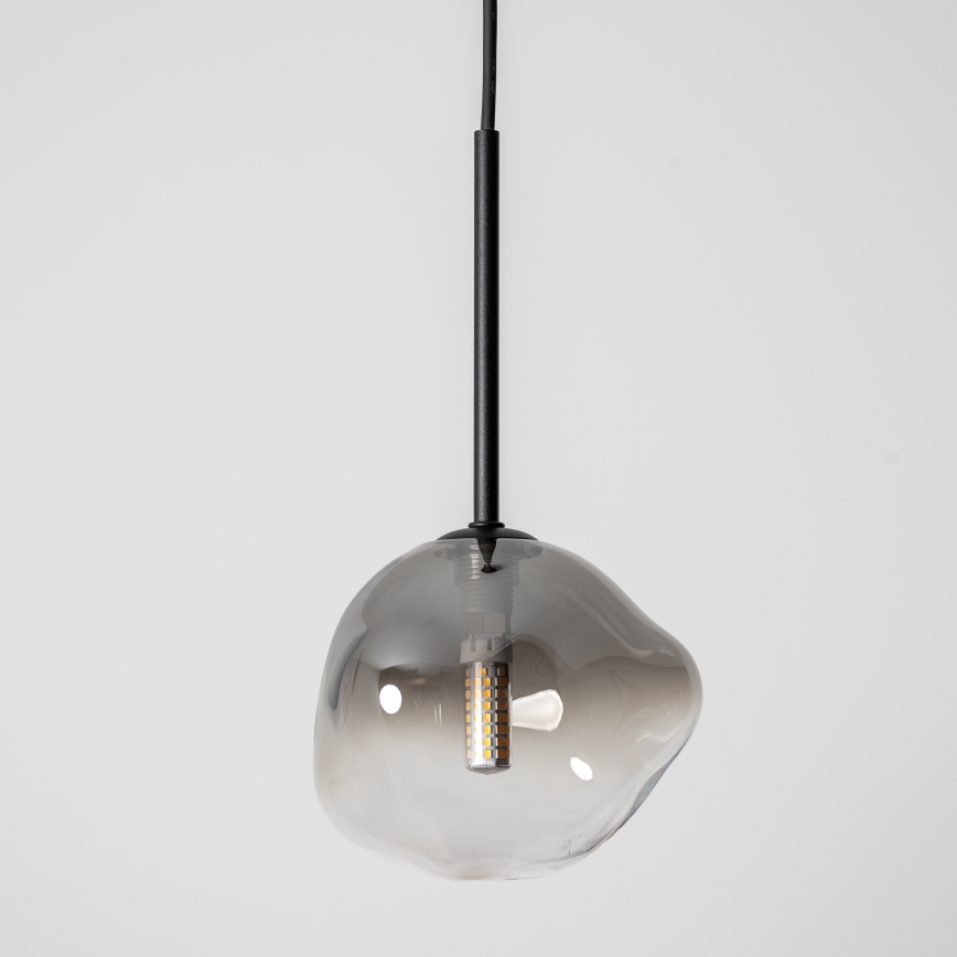 BRILAGI - Pakabinamas šviestuvas ant laido VULCANO 1xG9/8W/230V skersm. 15 cm juoda/dūminė juoda