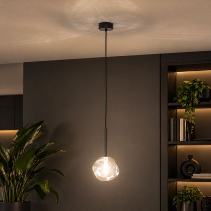 BRILAGI - Pakabinamas šviestuvas ant laido VULCANO 1xG9/8W/230V skersm. 15 cm juoda/dūminė juoda