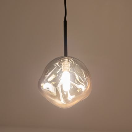 BRILAGI - Pakabinamas šviestuvas ant laido VULCANO 1xG9/8W/230V skersm. 15 cm juoda/dūminė juoda