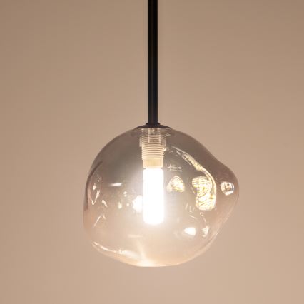 BRILAGI - Pakabinamas šviestuvas ant laido VULCANO 1xG9/8W/230V skersm. 15 cm juoda/dūminė juoda