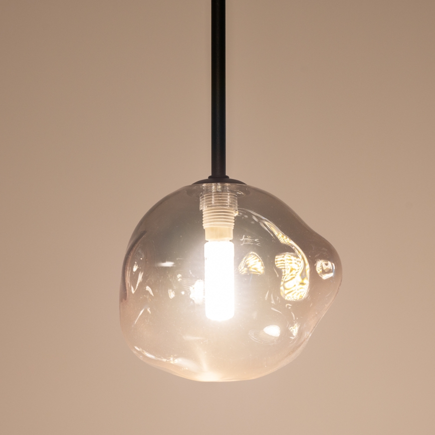 BRILAGI - Pakabinamas šviestuvas ant laido VULCANO 1xG9/8W/230V skersm. 15 cm juoda/dūminė juoda