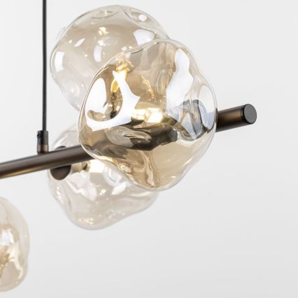 Brilagi - pakabinamas šviestuvas ant laido VULCANO 7xG9/8W/230V rudos / dūminės smėlio spalvos