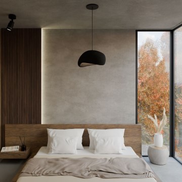 Brilagi - pakabinamas šviestuvas ant laido WABI SABI 1xE27/40W/230V juodas