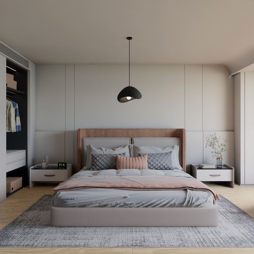 Brilagi - Pakabinamas šviestuvas ant laido WABI SABI 1xE27/40W/230V juodas