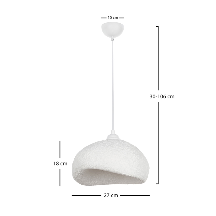 Brilagi - pakabinamas šviestuvas ant laido WABI SABI 1xE27/40W/230V skersmuo 32 cm balta