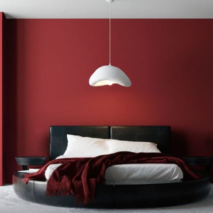 Brilagi - Pakabinamas šviestuvas ant laido WABI SABI 1xE27/40W/230V skersmuo 42 cm, balta