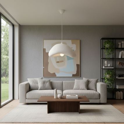 Brilagi - Pakabinamas šviestuvas ant laido WABI SABI 1xE27/40W/230V skersmuo 42 cm, balta