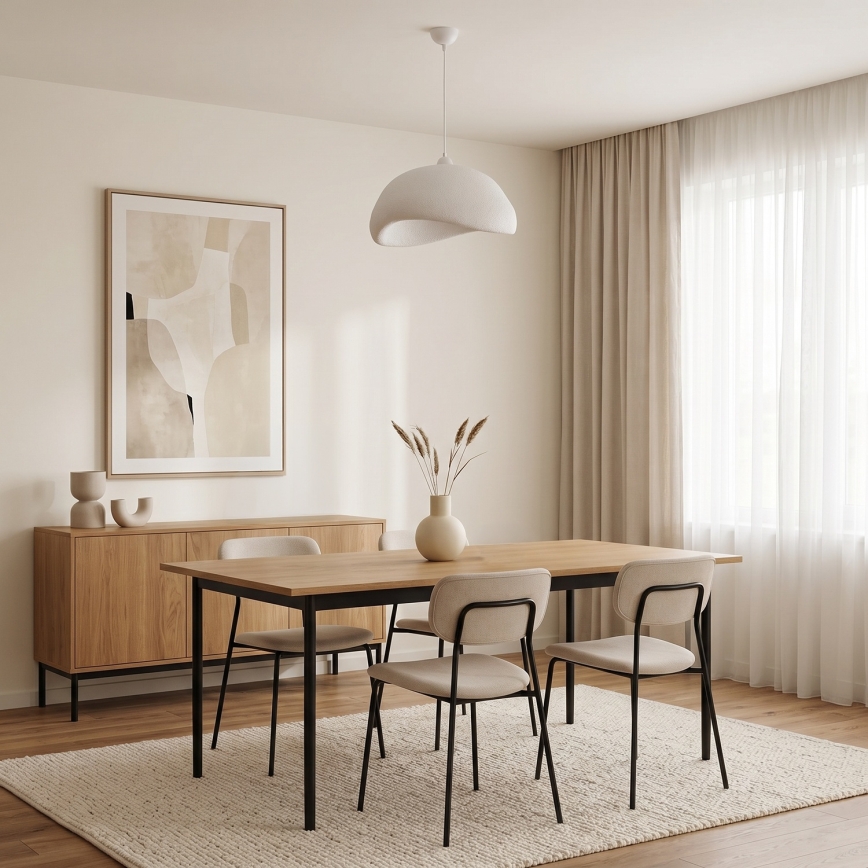 Brilagi - Pakabinamas šviestuvas ant laido WABI SABI 1xE27/40W/230V skersmuo 42 cm, balta