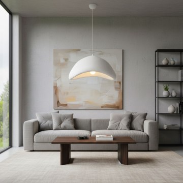 Brilagi - Pakabinamas šviestuvas ant laido WABI SABI 1xE27/40W/230V, skersmuo 52 cm, baltas