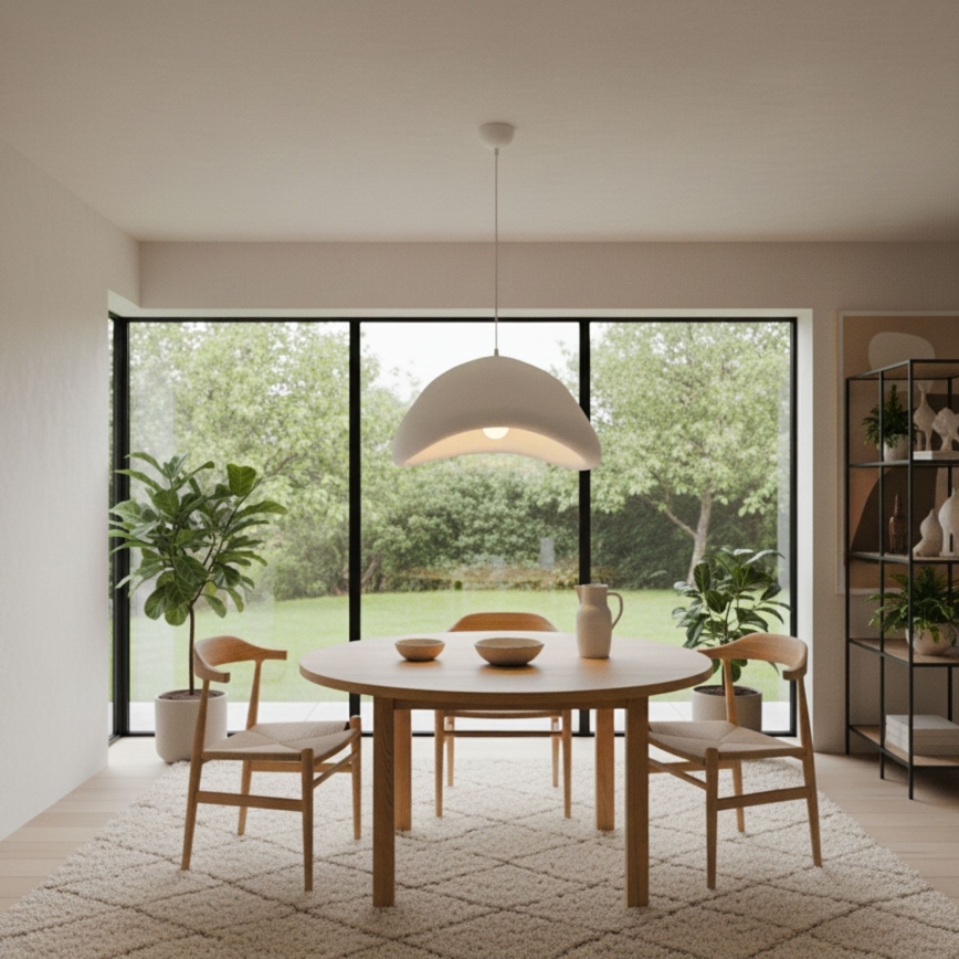 Brilagi - Pakabinamas šviestuvas ant laido WABI SABI 1xE27/40W/230V, skersmuo 52 cm, baltas