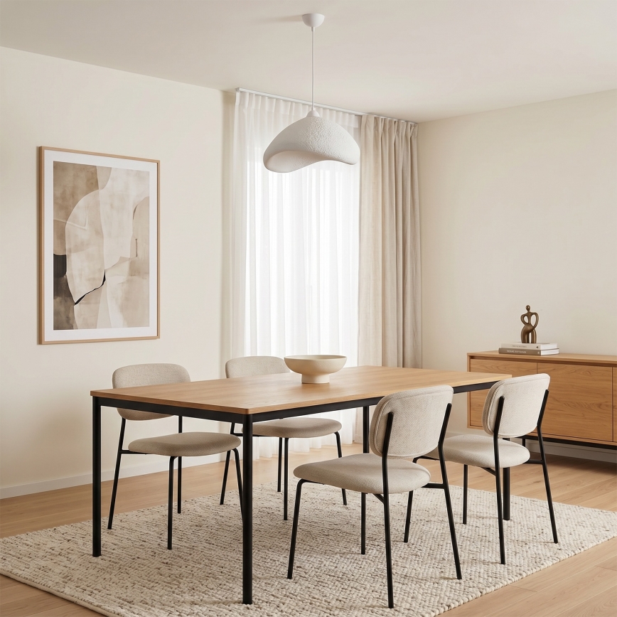 Brilagi - Pakabinamas šviestuvas ant laido WABI SABI 1xE27/40W/230V, skersmuo 52 cm, baltas
