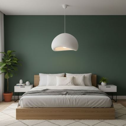 Brilagi - pakabinamas šviestuvas ant laido WABI SABI 1xE27/40W/230V Ø 50 cm baltas