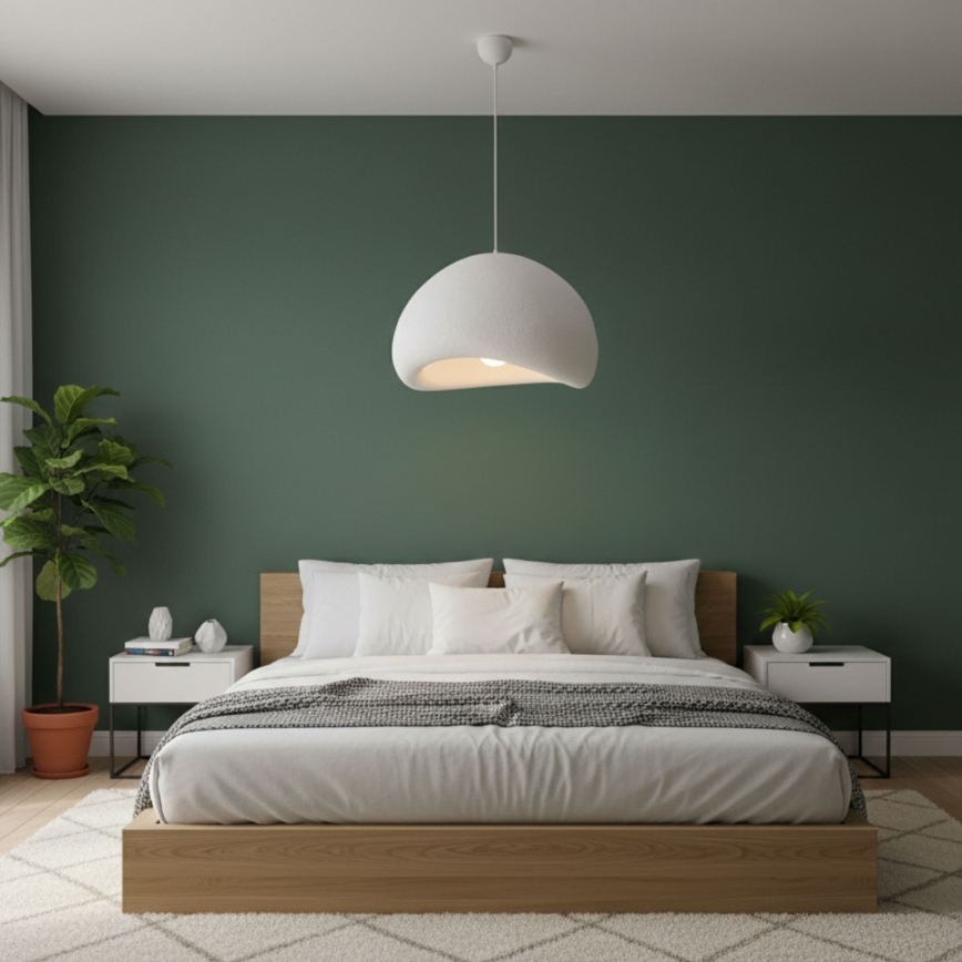 Brilagi - pakabinamas šviestuvas ant laido WABI SABI 1xE27/40W/230V Ø 50 cm baltas