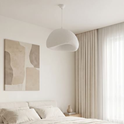 Brilagi - pakabinamas šviestuvas ant laido WABI SABI 1xE27/40W/230V Ø 50 cm baltas