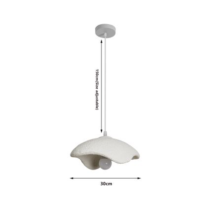 BRILAGI - Pakabinamas šviestuvas ant laido WABI SABI 1xE27/60W/230V Ø 30 cm baltas