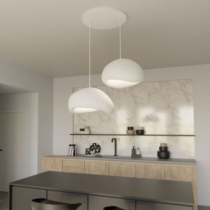 Brilagi - Pakabinamas šviestuvas ant laido WABI SABI 2xE27/40W/230V balta