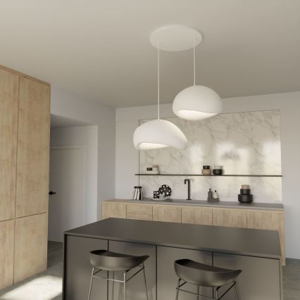 Brilagi - Pakabinamas šviestuvas ant laido WABI SABI 2xE27/40W/230V balta