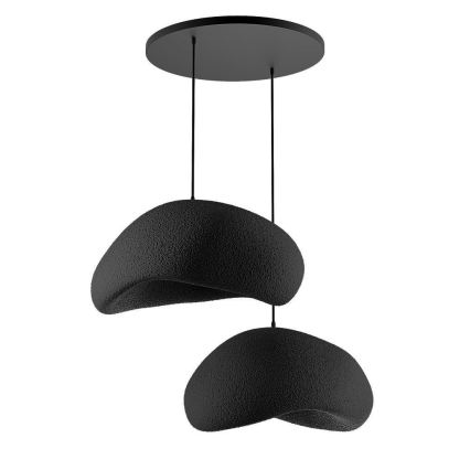 Brilagi - Pakabinamas šviestuvas ant laido WABI SABI 2xE27/40W/230V skersm. 60 cm juodas