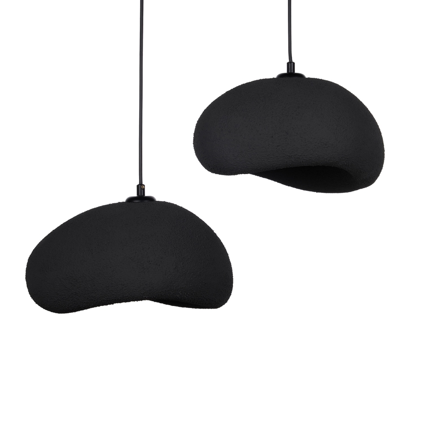 Brilagi - Pakabinamas šviestuvas ant laido WABI SABI 2xE27/40W/230V skersm. 60 cm juodas