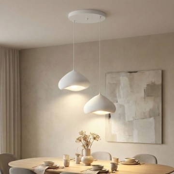 Brilagi - Pakabinamas šviestuvas ant laido WABI SABI 2xE27/40W/230V skersmuo 45 cm balta