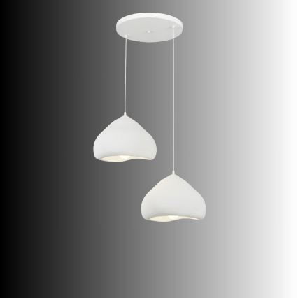 Brilagi - Pakabinamas šviestuvas ant laido WABI SABI 2xE27/40W/230V skersmuo 45 cm balta