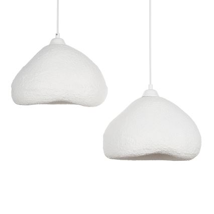Brilagi - Pakabinamas šviestuvas ant laido WABI SABI 2xE27/40W/230V skersmuo 45 cm balta