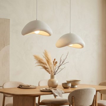 Brilagi - pakabinamas šviestuvas ant laido WABI SABI 2xE27/40W/230V, skersmuo 74 cm, balta