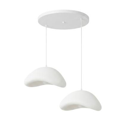 Brilagi - pakabinamas šviestuvas ant laido WABI SABI 2xE27/40W/230V, skersmuo 74 cm, balta