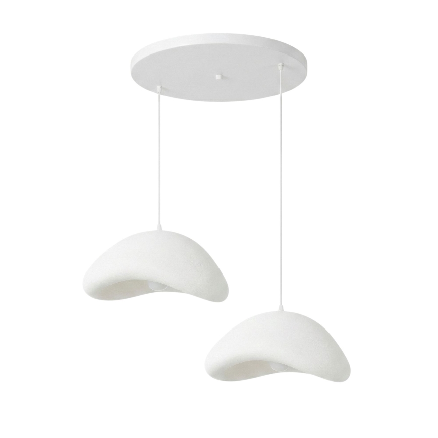 Brilagi - pakabinamas šviestuvas ant laido WABI SABI 2xE27/40W/230V, skersmuo 74 cm, balta