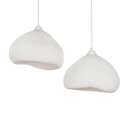 Brilagi - pakabinamas šviestuvas ant laido WABI SABI 2xE27/40W/230V Ø 45 cm balta