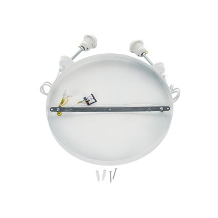 Brilagi - pakabinamas šviestuvas ant laido WABI SABI 2xE27/40W/230V Ø 45 cm balta